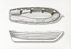 Scialuppa antica legno plastico - Misura 50 (Conf. da 2 pezzi)